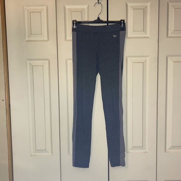 PINK Victoria's Secret Two Tone Gray Leggings XS - Picture 2 of 14